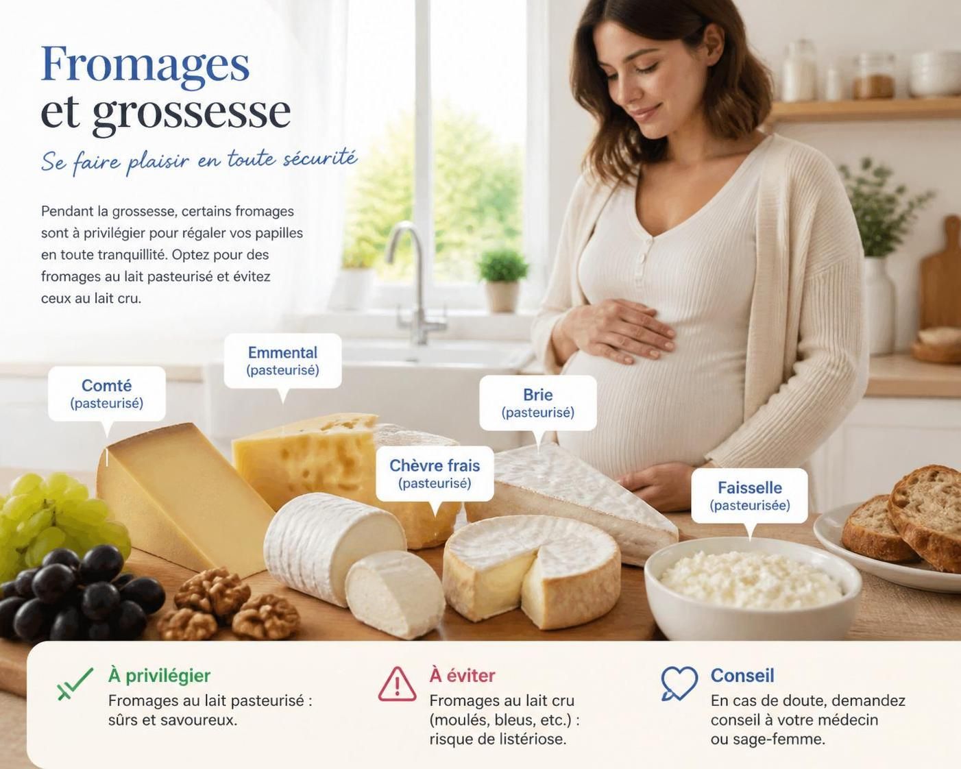 découvrez quels fromages éviter pendant la grossesse pour protéger la santé de votre bébé et garantir une alimentation sûre et équilibrée.