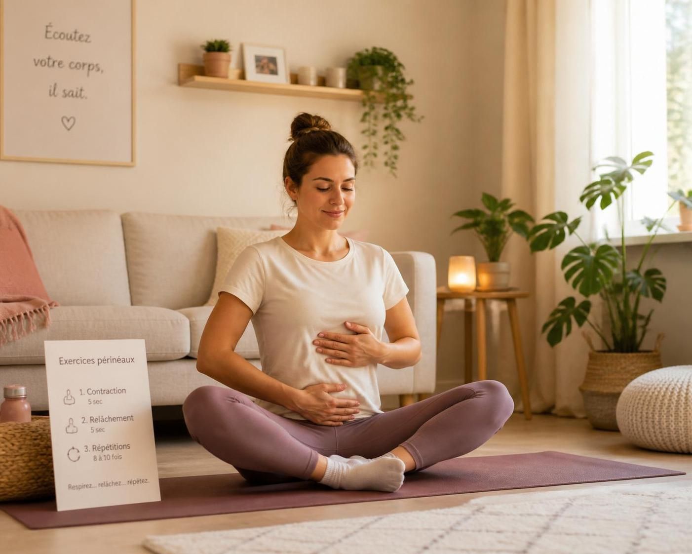 découvrez des exercices simples de rééducation du périnée à faire chez vous pour retrouver tonicité, confort et bien-être au quotidien.