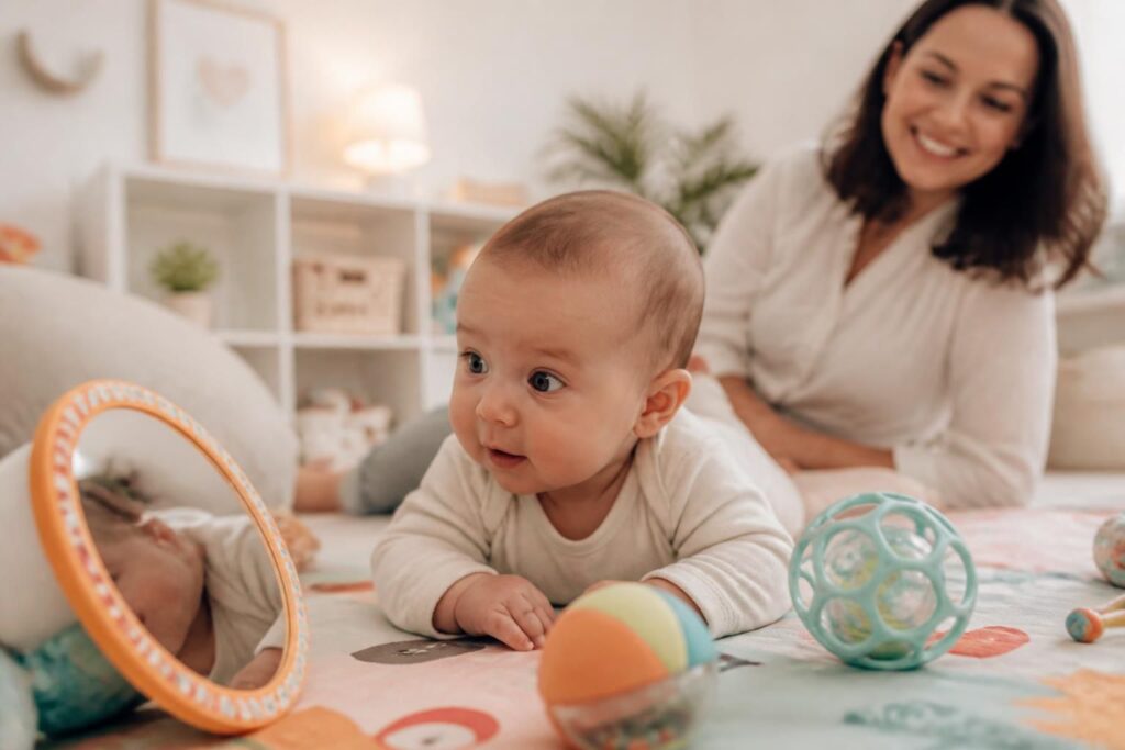 découvrez pourquoi le tummy time est essentiel dès la naissance pour le développement moteur et musculaire de votre bébé, et comment le pratiquer en toute sécurité.