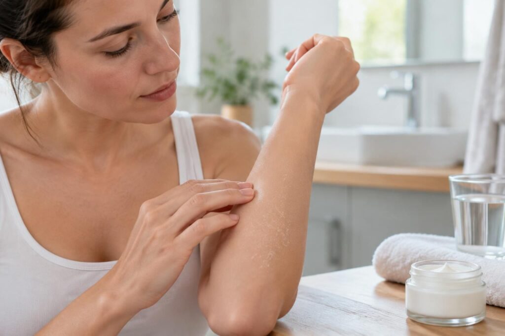 découvrez les causes de la desquamation de la peau et les solutions pour apaiser, hydrater et retrouver une peau saine.