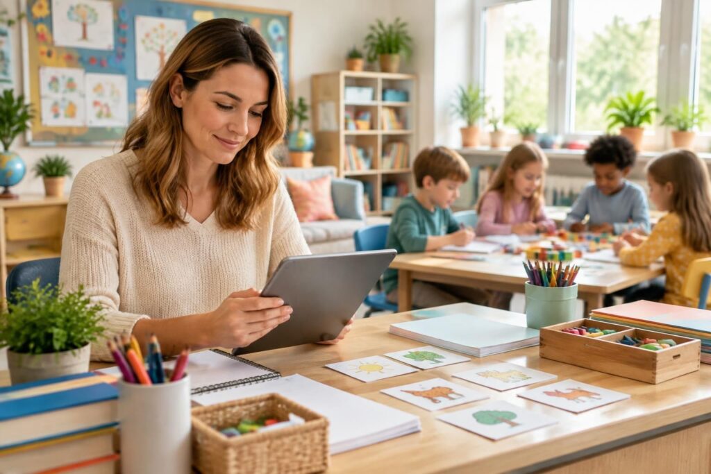 découvrez les outils et ressources d’educartable pour enseignants : organisez la classe, suivez les élèves et simplifiez la communication avec les familles.