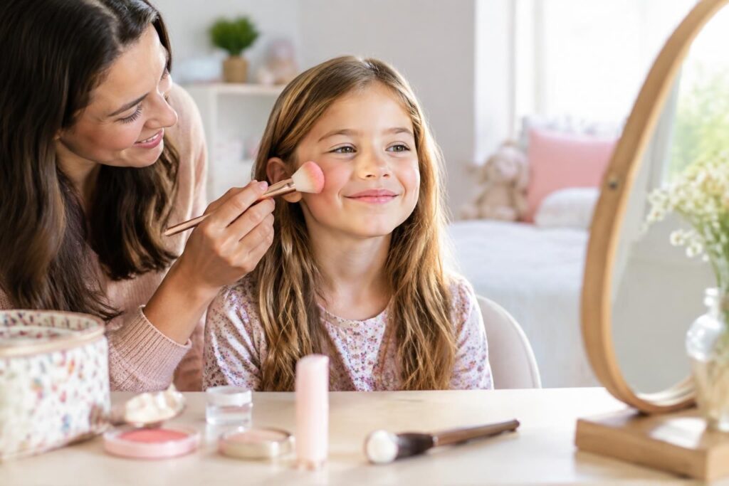 découvrez des astuces pour maquiller un enfant avec douceur : un look naturel, adapté à son âge et réalisé avec des produits sûrs.
